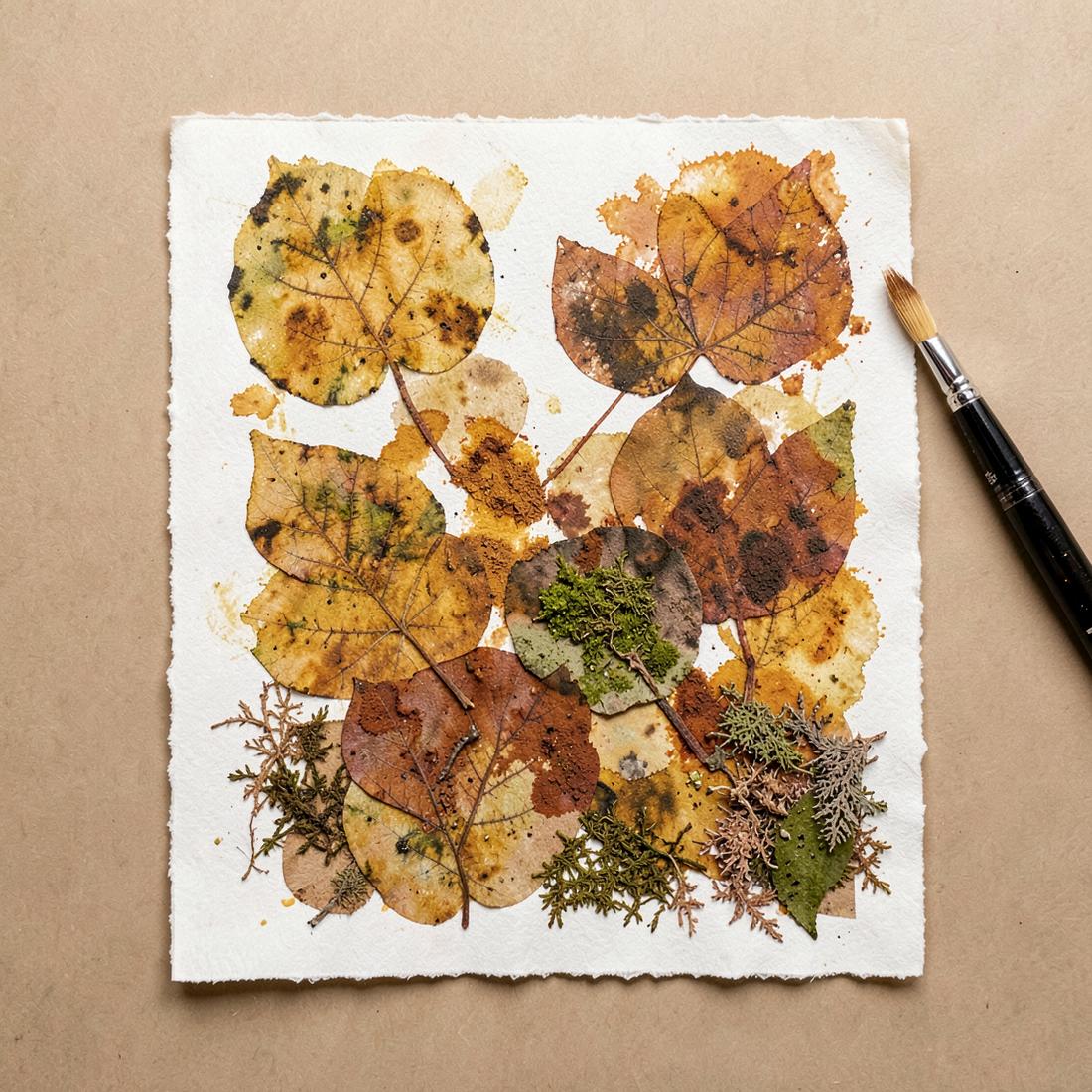 Crea: materiales naturales y proceso artístico