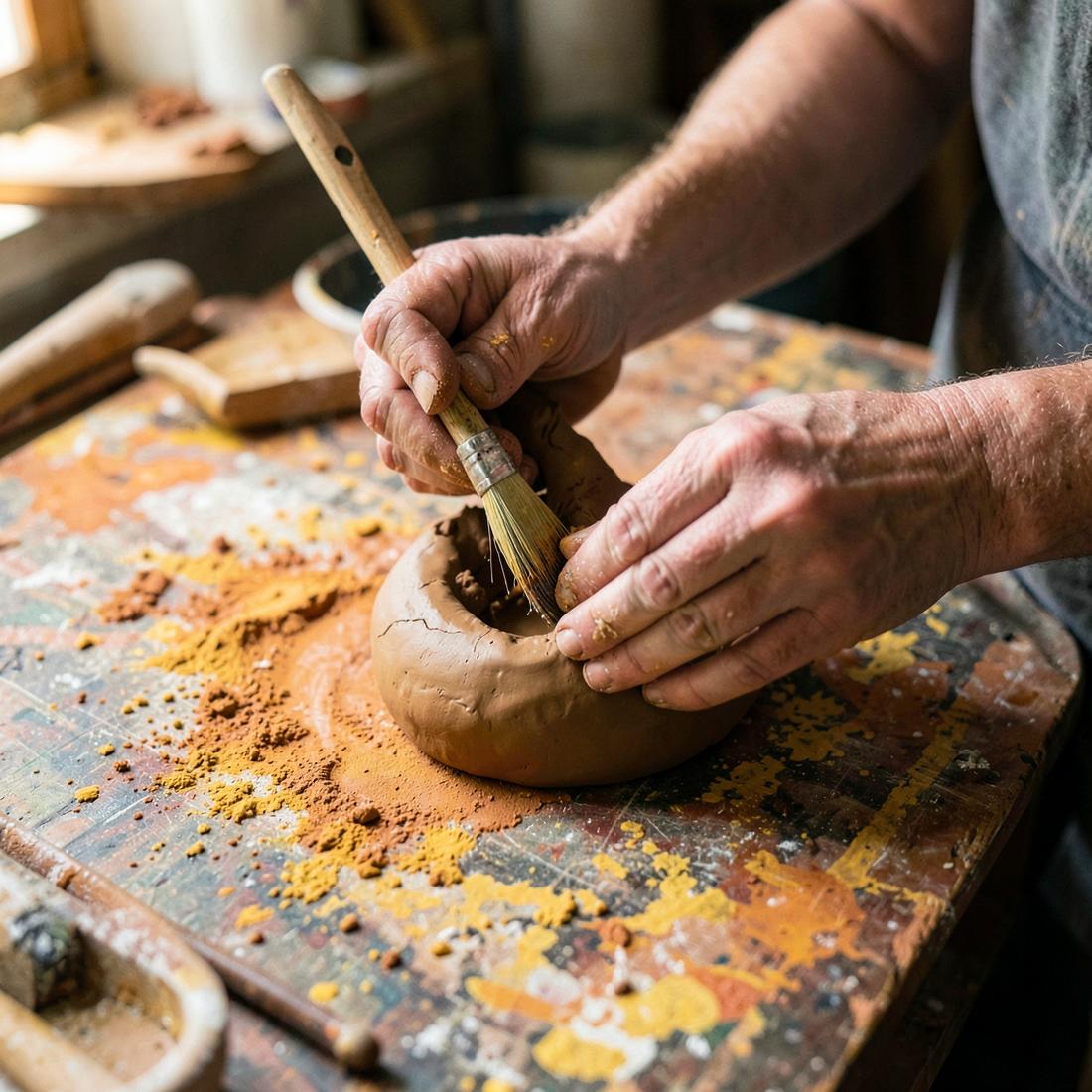 Explora: materiales naturales y proceso artístico